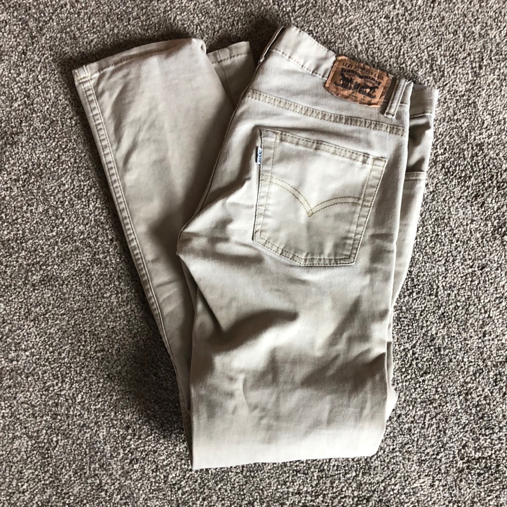Tan levi 511 slim pants